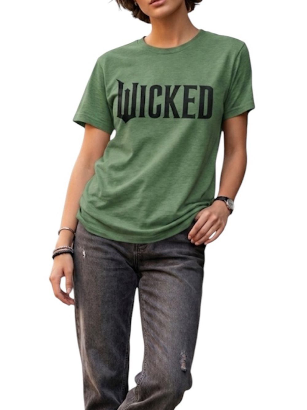 Universal Green Wicked Short Sleeve Tee Color Change Fabric Size: Small